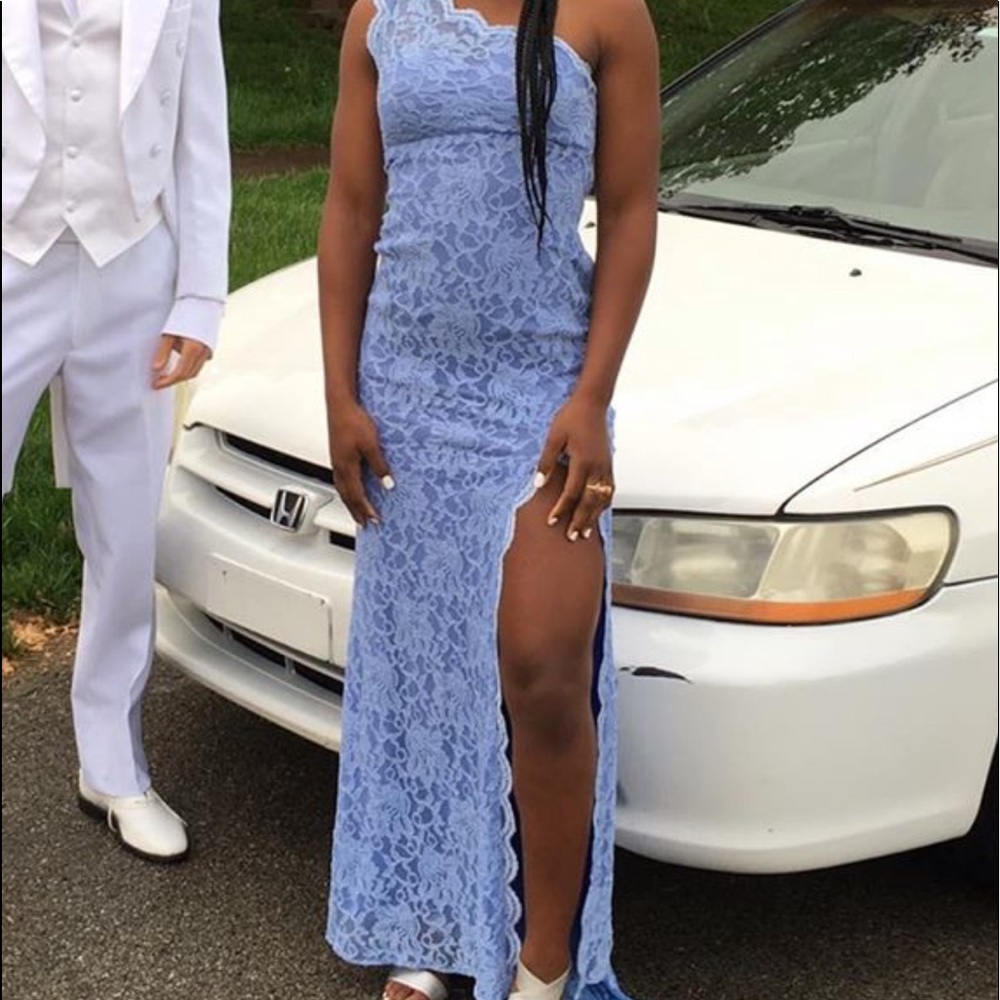 Purple prom dress